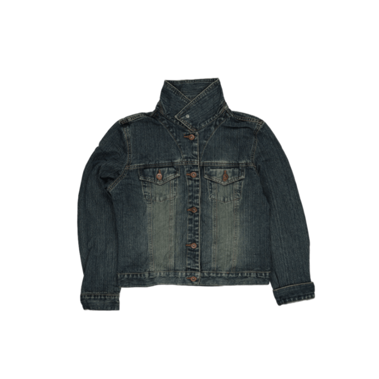 Classic Blue Denim Jacket Medium Cotton Denim Unisex Vintage