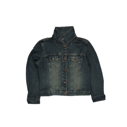 Classic Blue Denim Jacket Medium Cotton Denim Unisex Vintage