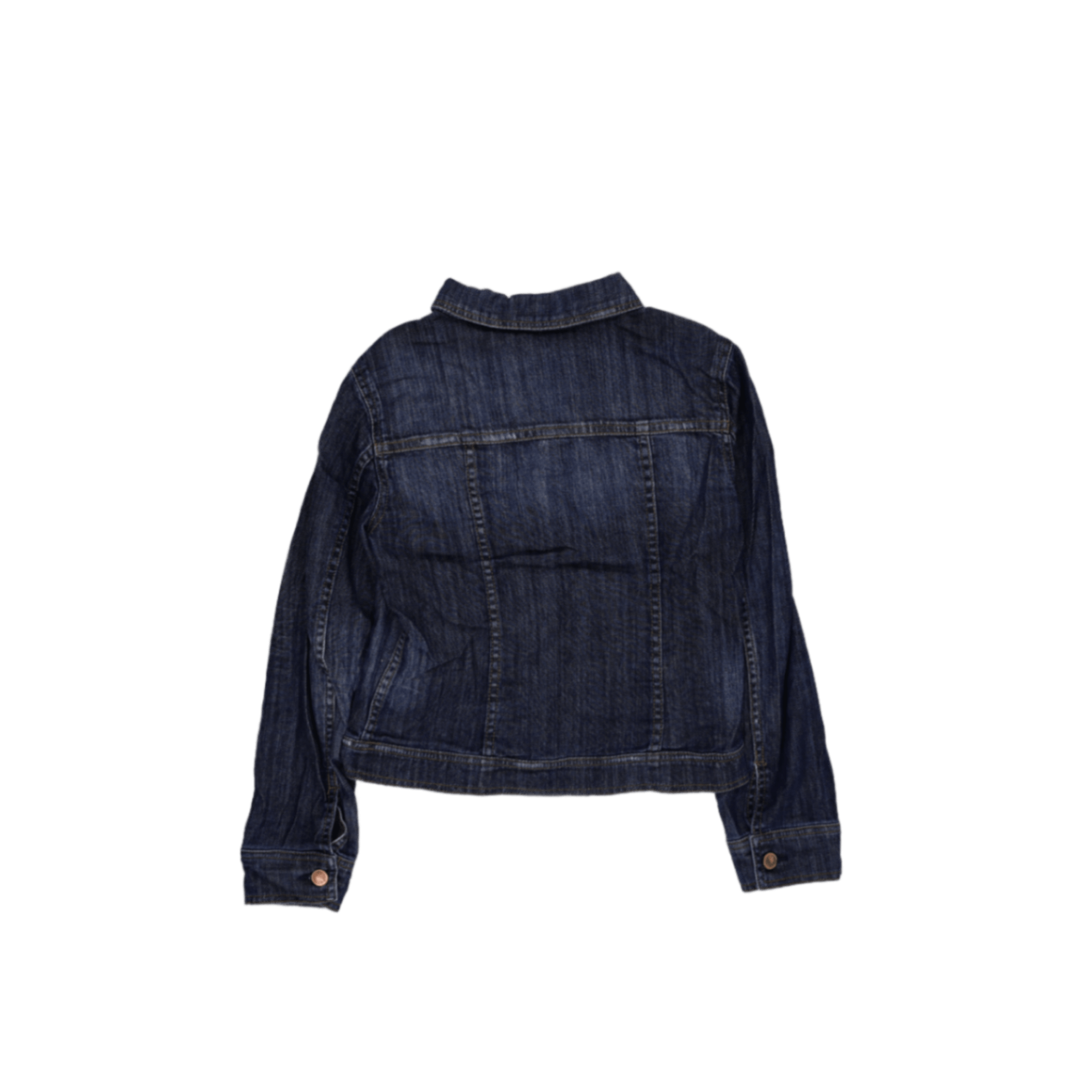 H! Jeans Company Women's Blue Denim Jacket Medium 99% Cotton 1% Spandex Collared