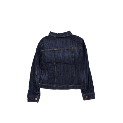 H! Jeans Company Women's Blue Denim Jacket Medium 99% Cotton 1% Spandex Collared