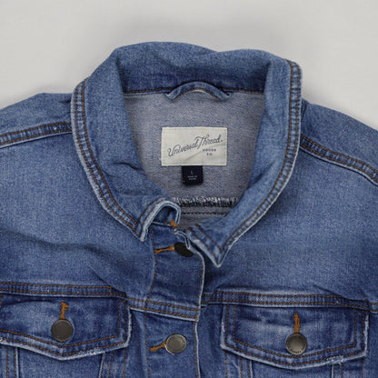 Universal Thread Women's Classic Blue Denim Jacket Size Large Vintage