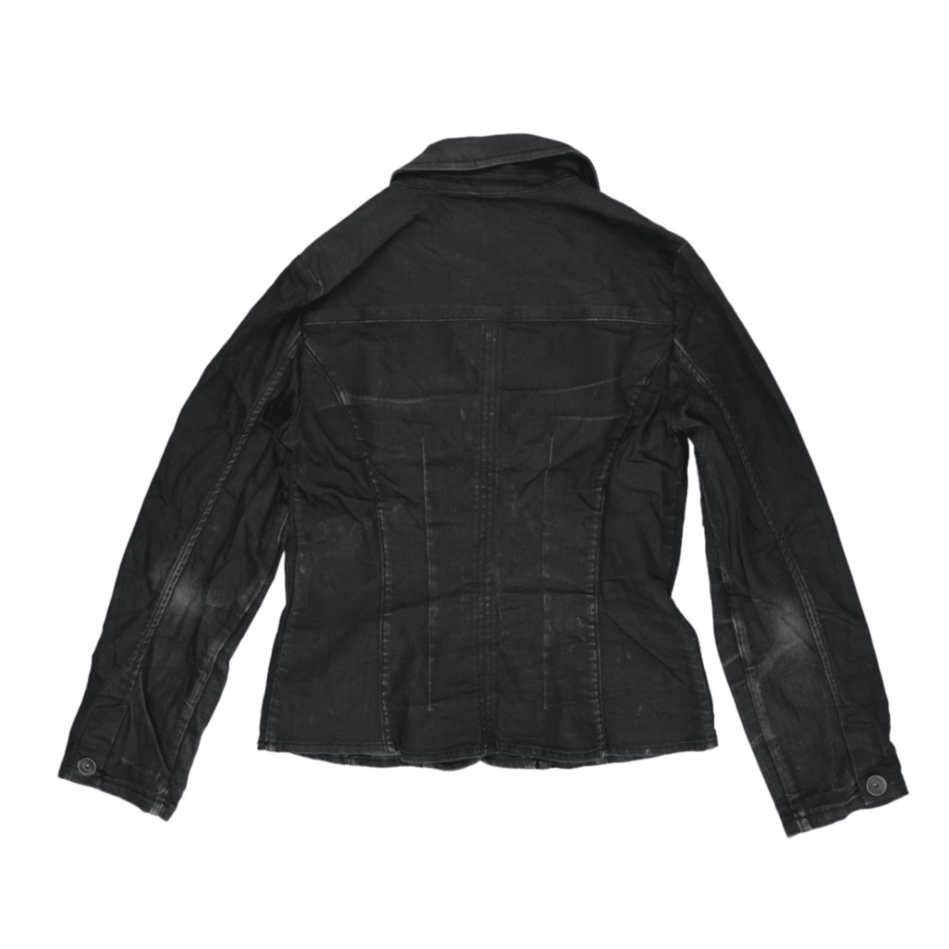 So & Co Womens Black Tailored Blazer Jacket Size Small 81% Cotton 15% Nylon 2% Elastane