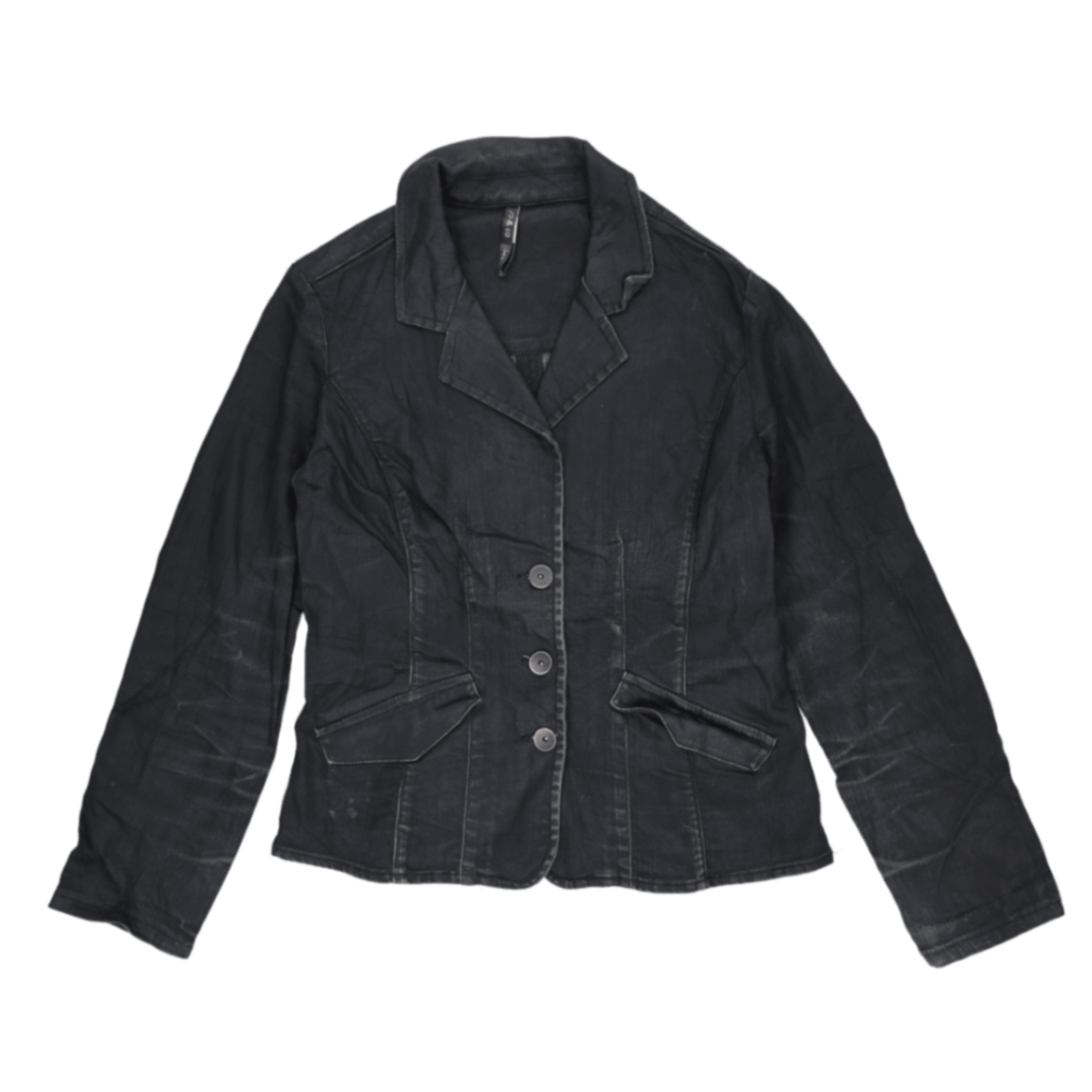So & Co Womens Black Tailored Blazer Jacket Size Small 81% Cotton 15% Nylon 2% Elastane