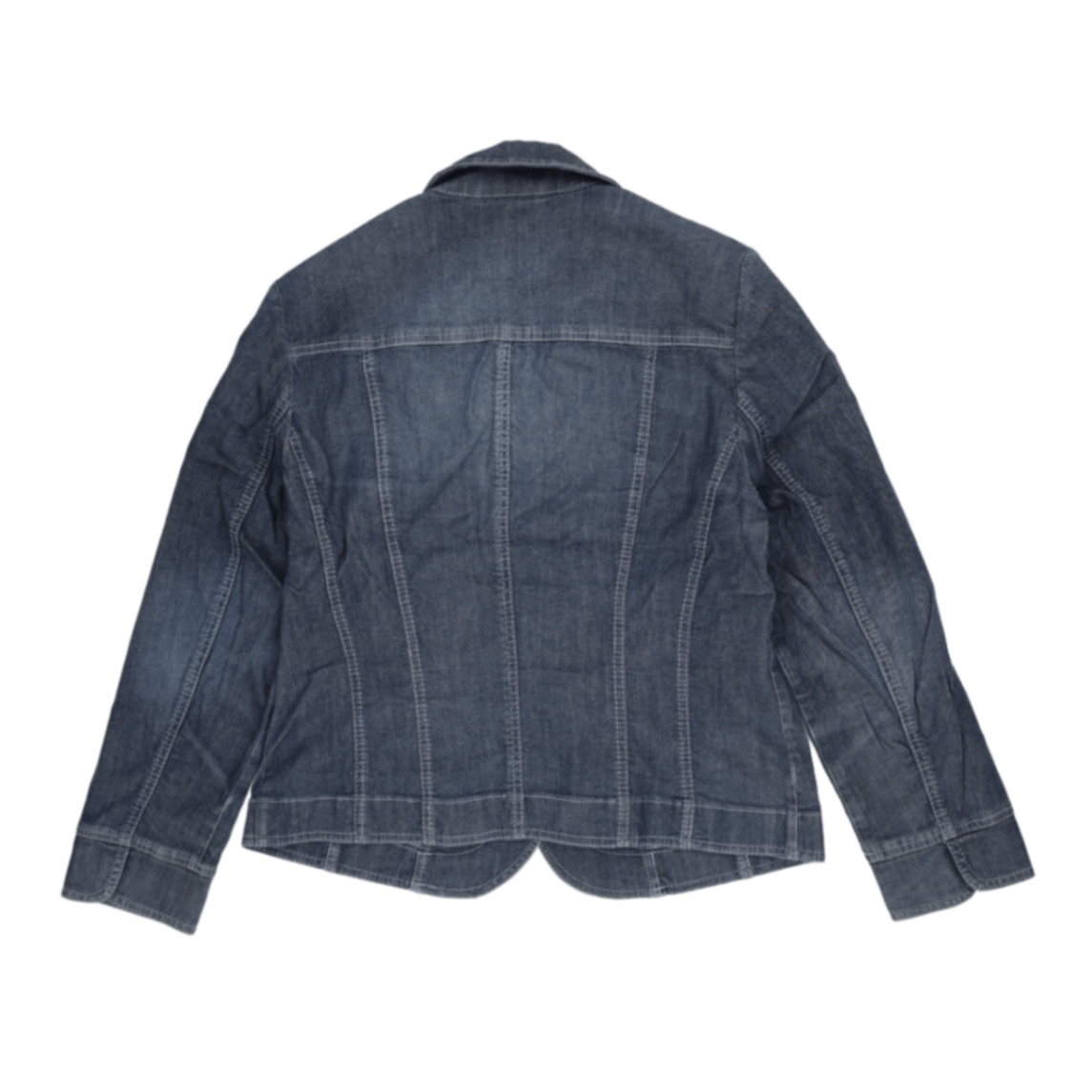 Gerry Weber Studded Denim Jacket Blue Size 18 97 Cotton 3 Elastane Casual Collared Women's