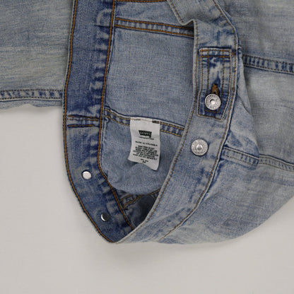 Levi's Vintage Light Blue Denim Trucker Jacket Men's Medium 100% Cotton Collared