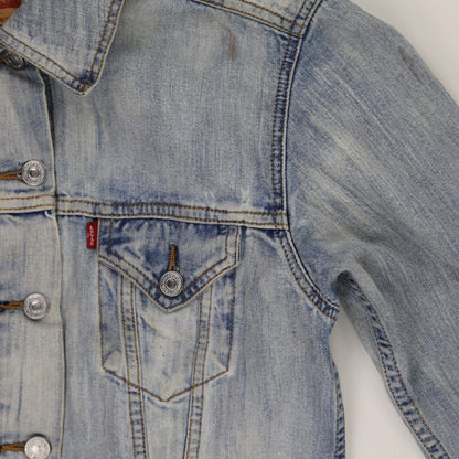 Levi's Vintage Light Blue Denim Trucker Jacket Men's Medium 100% Cotton Collared