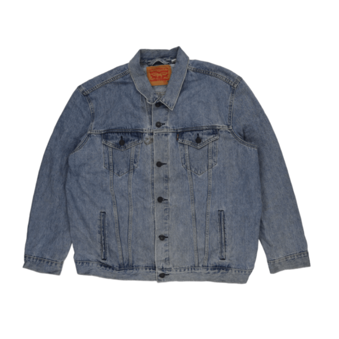 Levi's 3XL Classic Blue Denim Jacket Vintage Cotton Trucker Coat for Men