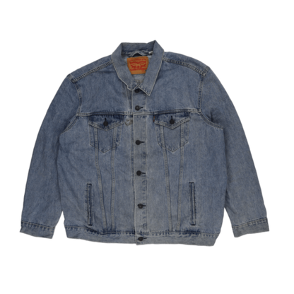 Levi's 3XL Classic Blue Denim Jacket Vintage Cotton Trucker Coat for Men