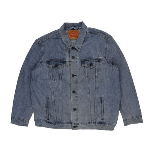 Levi's 3XL Classic Blue Denim Jacket Vintage Cotton Trucker Coat for Men