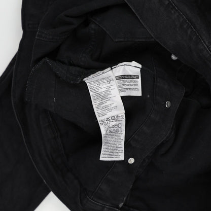 Levi's Black Denim Trucker Jacket Large 100 Percent Cotton Mens Activewear
