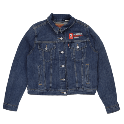 Levi's Denim Trucker Jacket Blue Large 100% Cotton Unisex