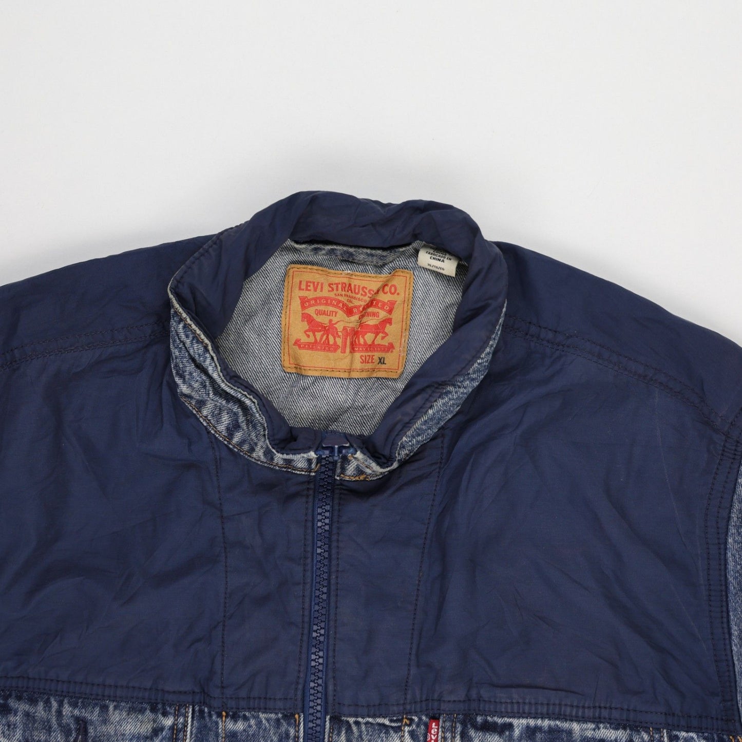 Levi's Vintage Trucker Jacket Men's XL Blue Navy Cotton Nylon