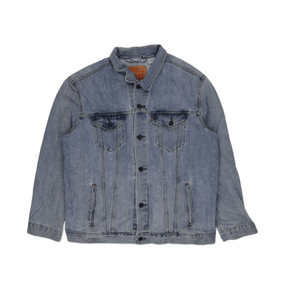 Levi's XXL Blue Denim Jacket Cotton Collared Vintage Trucker