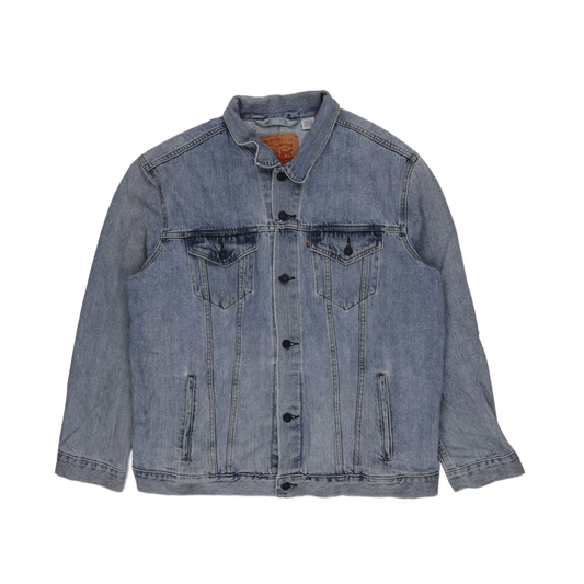 Levi's XXL Blue Denim Jacket Cotton Collared Vintage Trucker