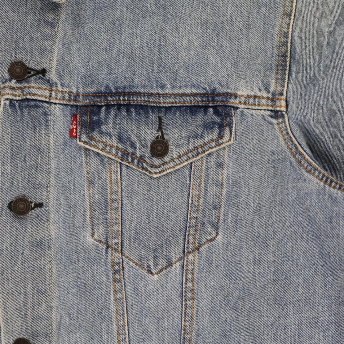 Levi's XXL Blue Denim Jacket Cotton Collared Vintage Trucker