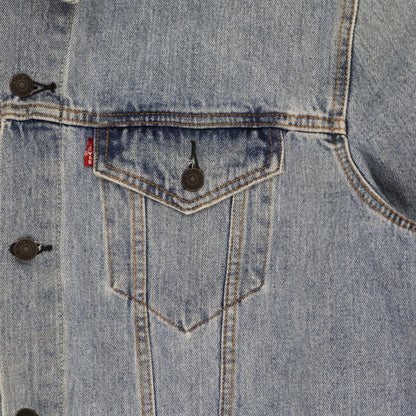 Levi's XXL Blue Denim Jacket Cotton Collared Vintage Trucker