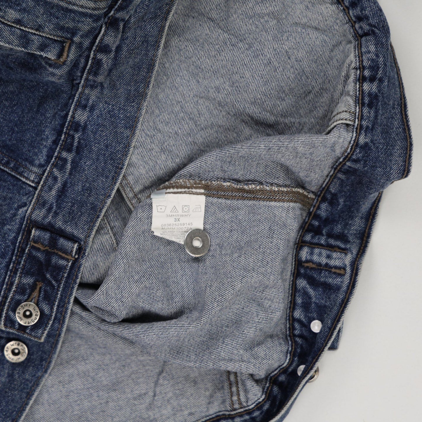 Wrangler Hero Vintage Denim Jacket Blue 3XL 100 Percent Cotton Mens