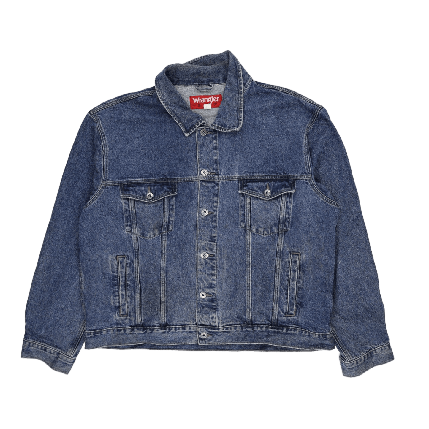 Wrangler Hero Vintage Denim Jacket Blue 3XL 100 Percent Cotton Mens