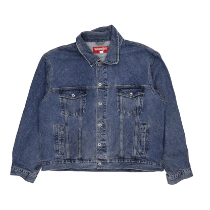Wrangler Hero Vintage Denim Jacket Blue 3XL 100 Percent Cotton Mens