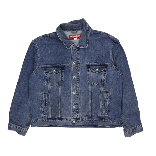 Wrangler Hero Vintage Denim Jacket Blue 3XL 100 Percent Cotton Mens