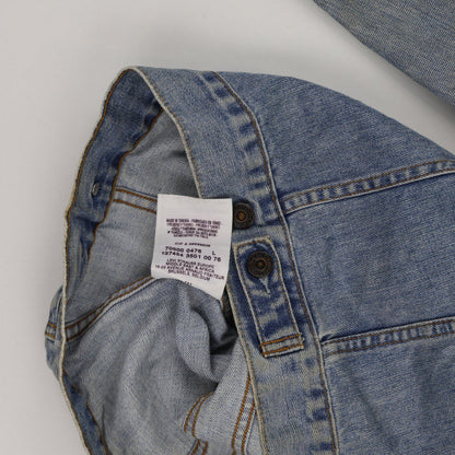 Levi's Vintage Light Blue Denim Trucker Jacket Model 70500 Men's Size L Cotton