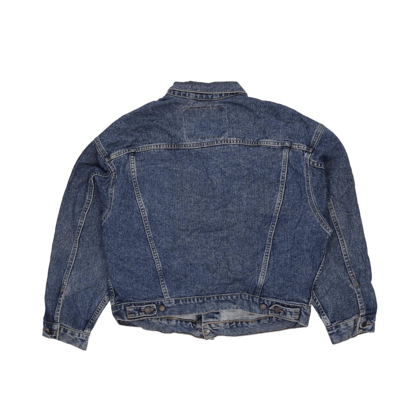 Levi's Vintage Blue Denim Jacket Large Cotton Denim Collared