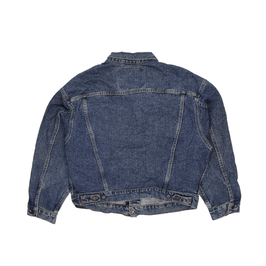 Levi's Vintage Blue Denim Jacket Large Cotton Denim Collared