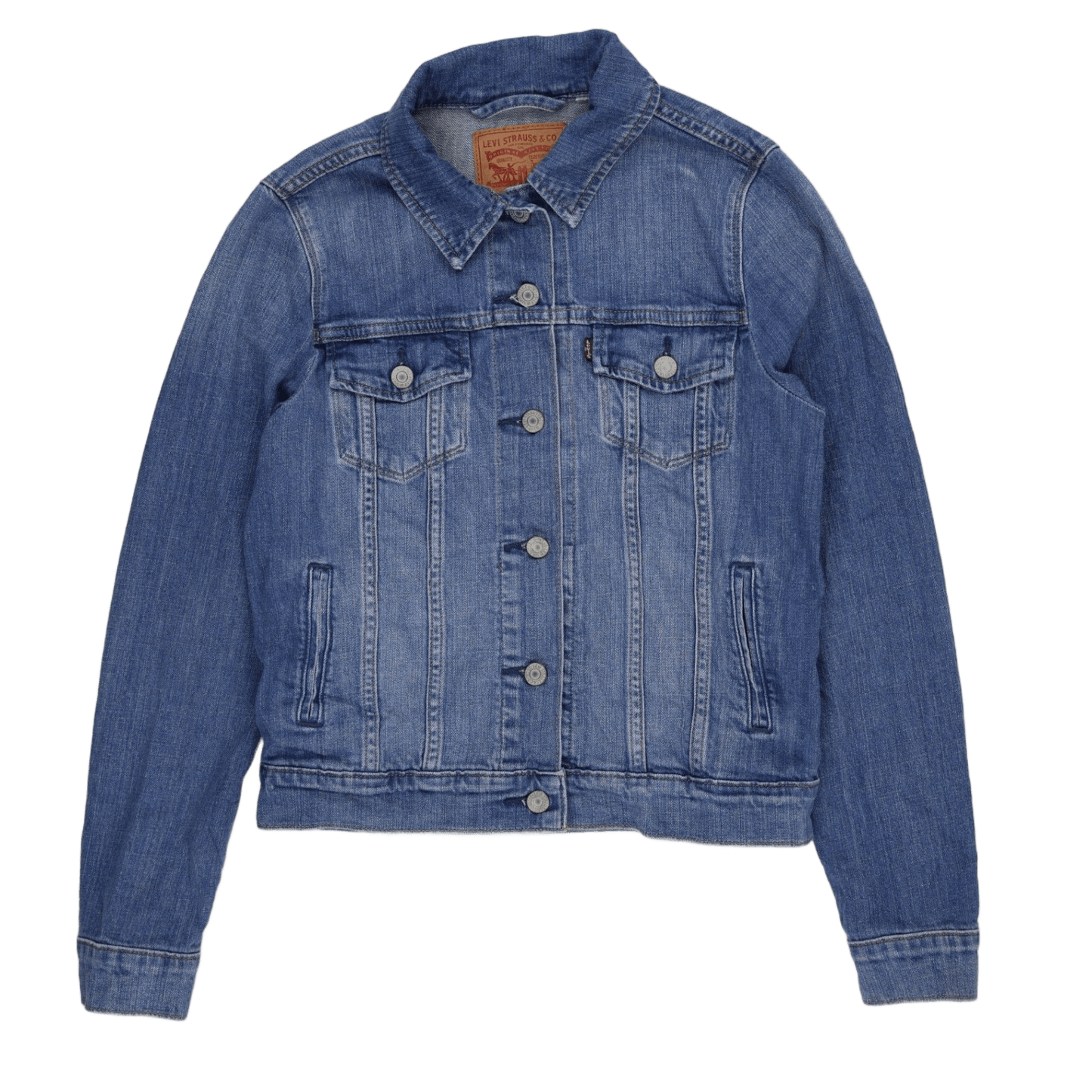 Levi's Medium Blue Denim Trucker Jacket Men's Size M 100% Cotton Vintage