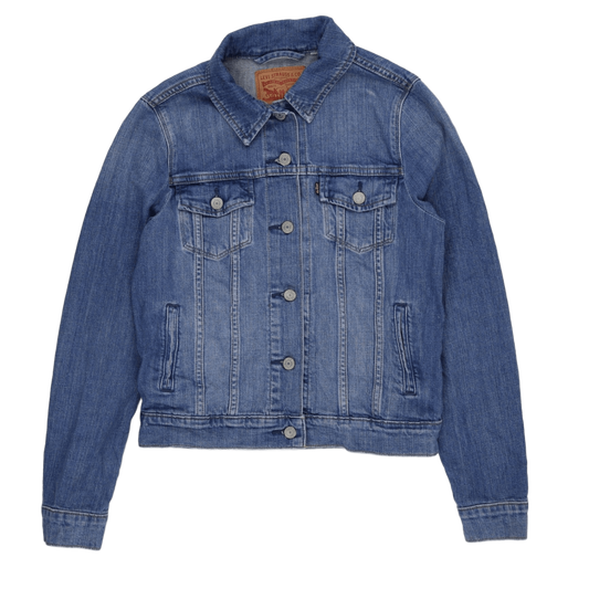 Levi's Medium Blue Denim Trucker Jacket Men's Size M 100% Cotton Vintage