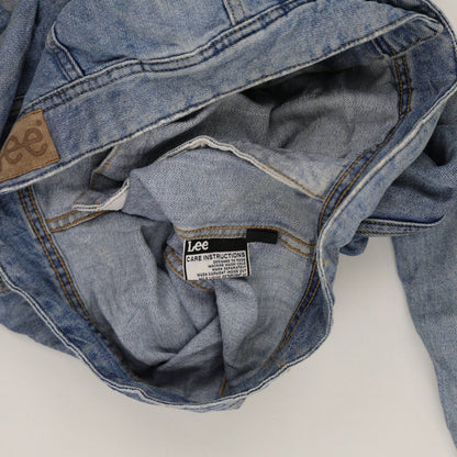 Lee Classic Light Blue Denim Jacket Men's Size S 100 Percent Cotton Vintage