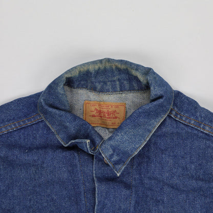 Levi's 70505 Vintage Blue Denim Jacket Size 42 Large Cotton Collared Men's