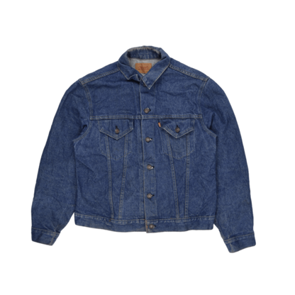 Levi's 70505 Vintage Blue Denim Jacket Size 42 Large Cotton Collared Men's