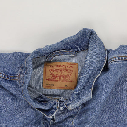 Levi's Vintage Trucker Jacket Light Blue XXL 100% Cotton Collared