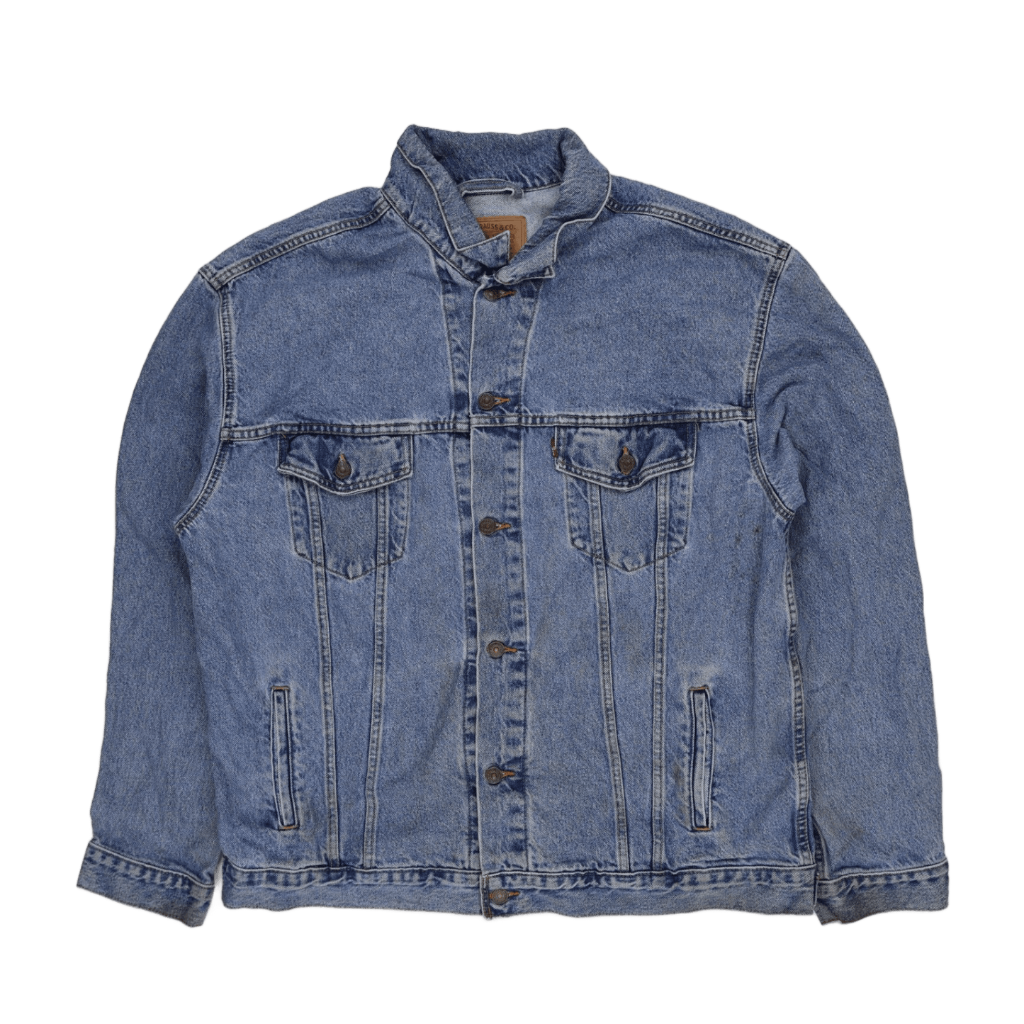 Levi's Vintage Trucker Jacket Light Blue XXL 100% Cotton Collared