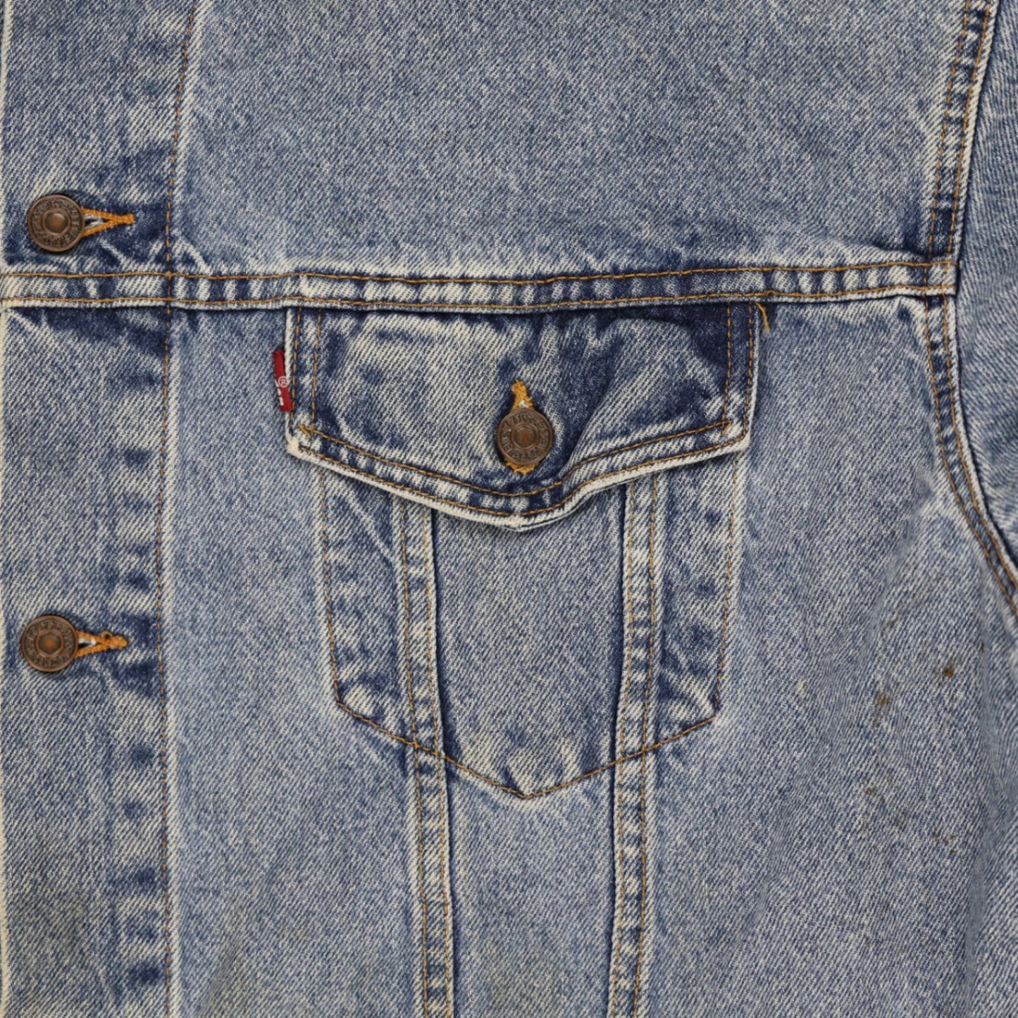 Levi's Vintage Trucker Jacket Light Blue XXL 100% Cotton Collared