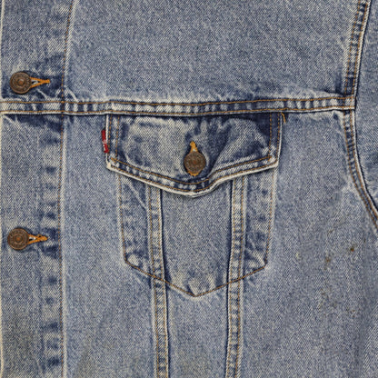 Levi's Vintage Trucker Jacket Light Blue XXL 100% Cotton Collared
