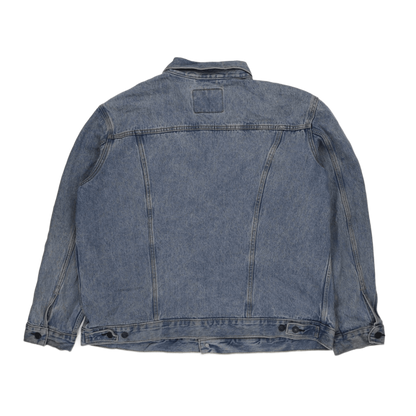 Levi's XXL Light Blue Vintage Denim Trucker Jacket 100% Cotton Collared