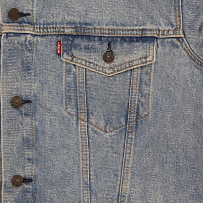 Levi's XXL Light Blue Vintage Denim Trucker Jacket 100% Cotton Collared
