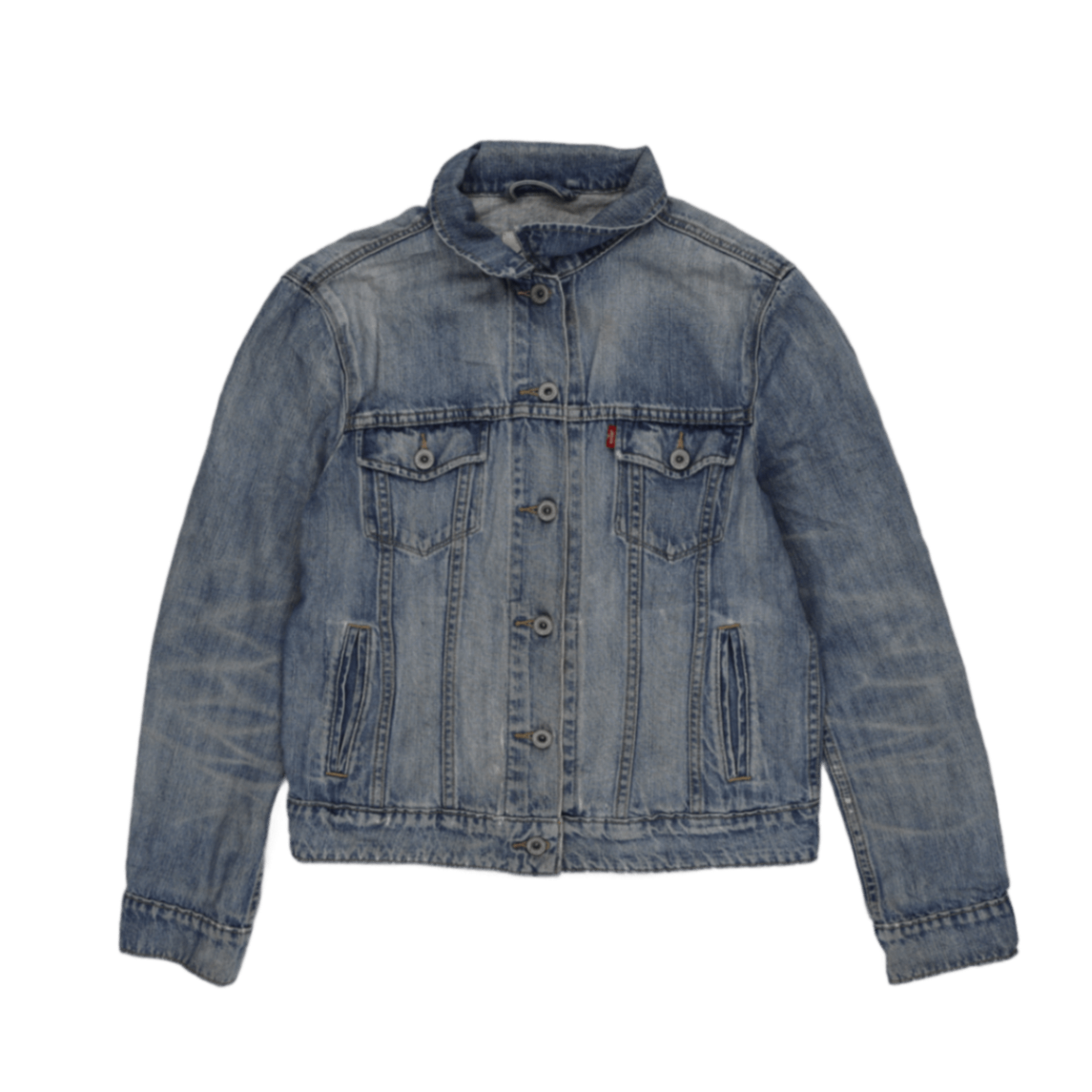 Levi's Light Blue Denim Jacket Men's Large Vintage Cotton Collared