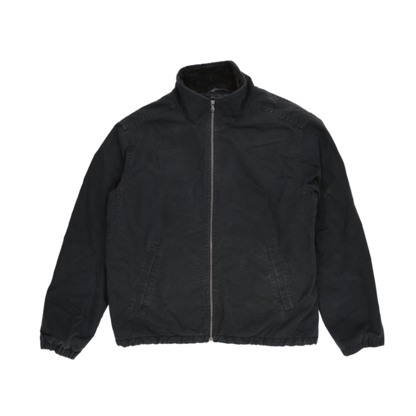 Tommy Hilfiger Black Zip Jacket for Men Size L Cotton Polyester Faux Fur