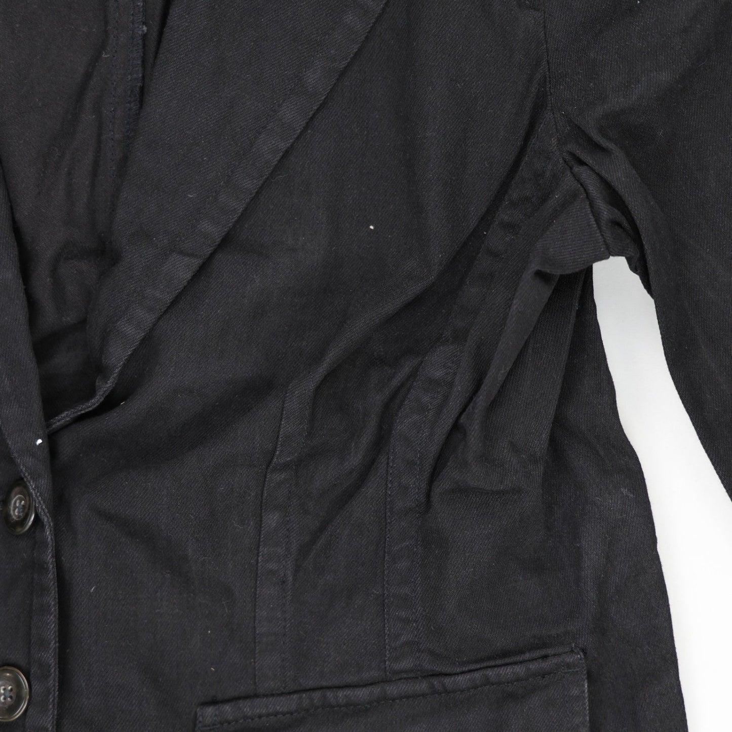 Eddie Bauer Women's Black Blazer Jacket Size Medium 98% Cotton 2% Elastane
