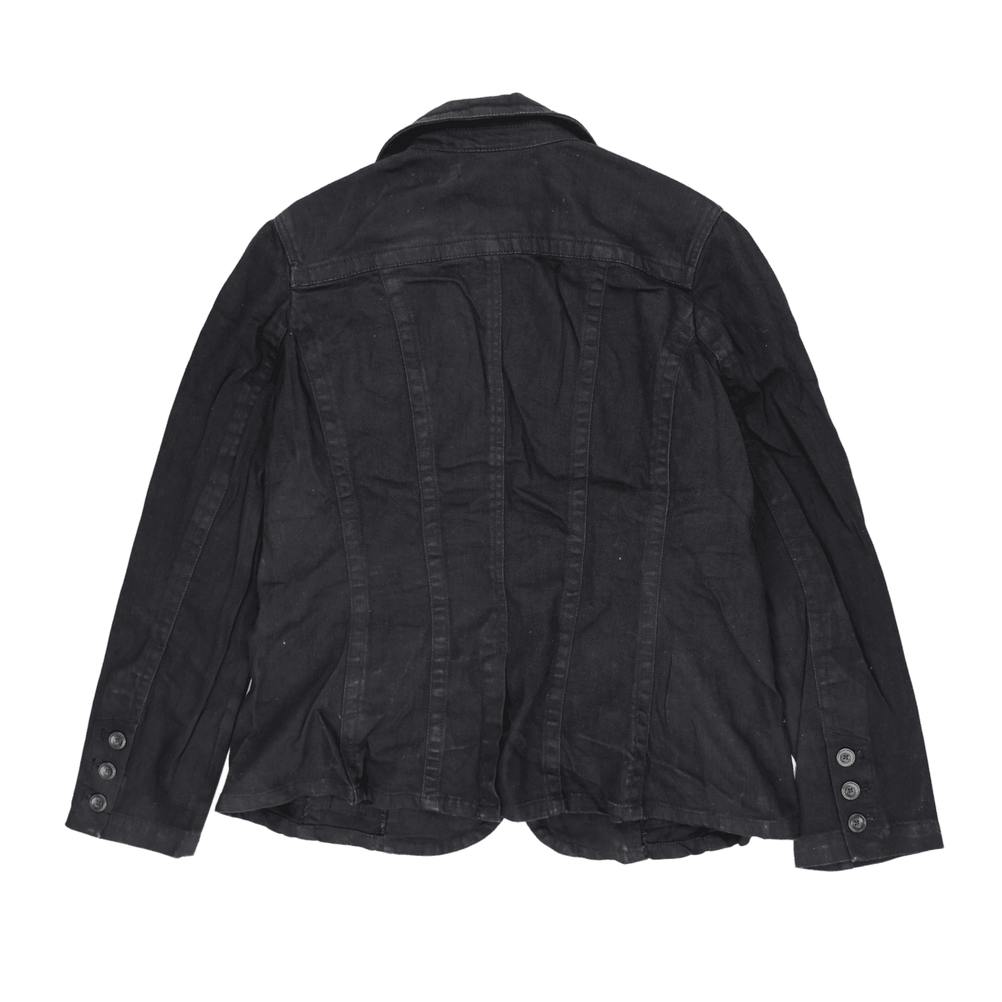 Eddie Bauer Women's Black Blazer Jacket Size Medium 98% Cotton 2% Elastane