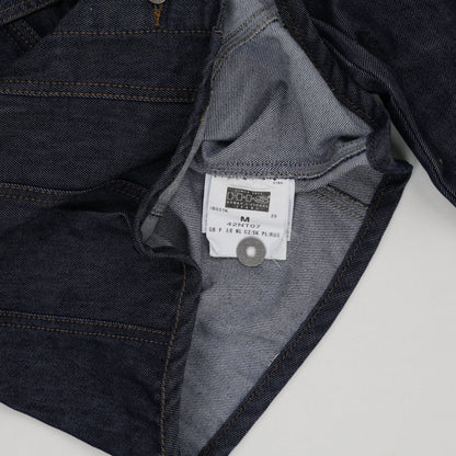 H.I.S Men's Dark Blue Denim Jacket Medium Cotton Collared