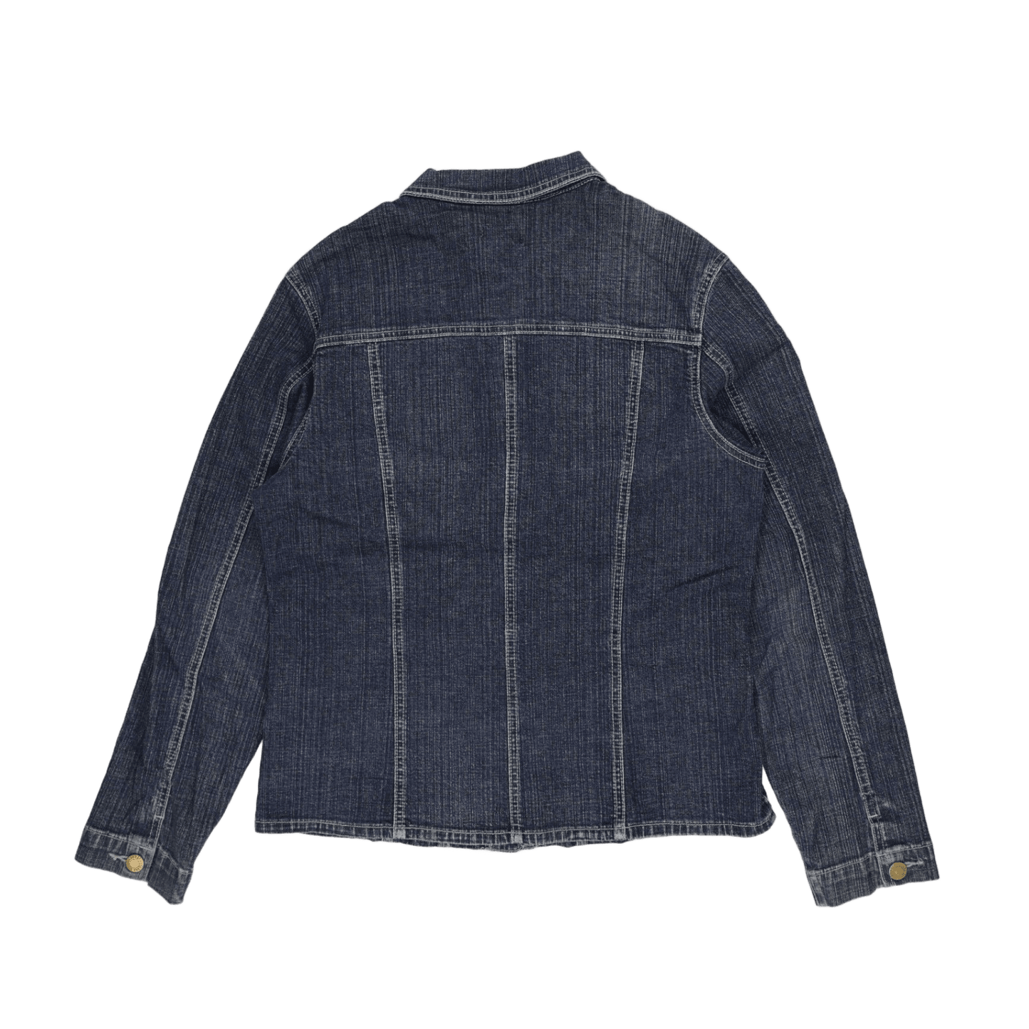 Clara Vitti Vintage Denim Jacket Women's Blue Size 42 Cotton