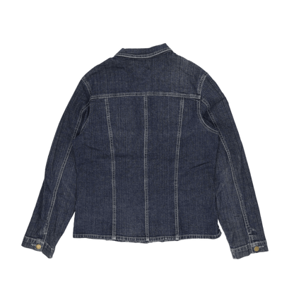 Clara Vitti Vintage Denim Jacket Women's Blue Size 42 Cotton