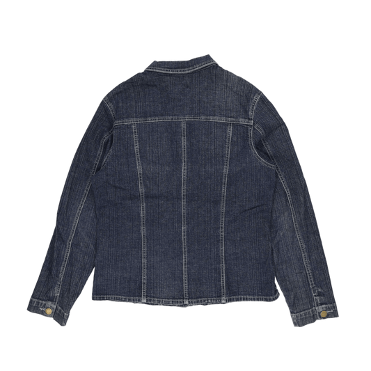Clara Vitti Vintage Denim Jacket Women's Blue Size 42 Cotton