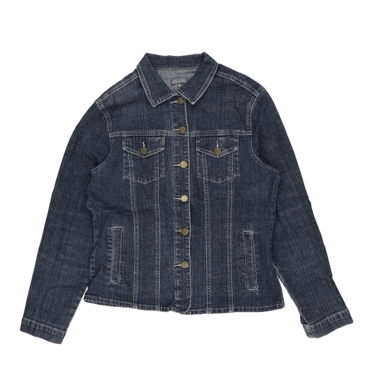Clara Vitti Vintage Denim Jacket Women's Blue Size 42 Cotton