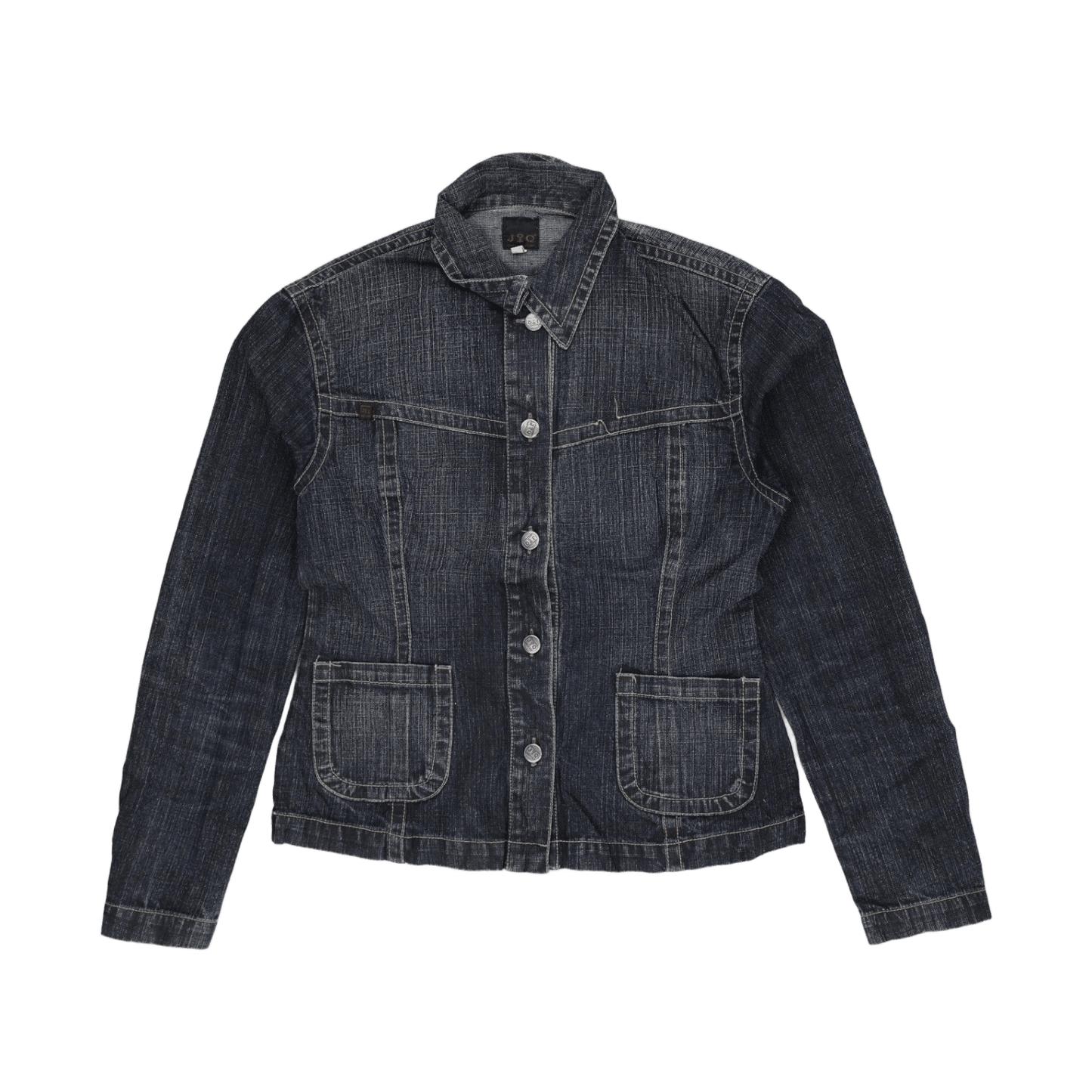 Johnny Q Women's Blue Denim Jacket UK 10 Cotton Denim Collared