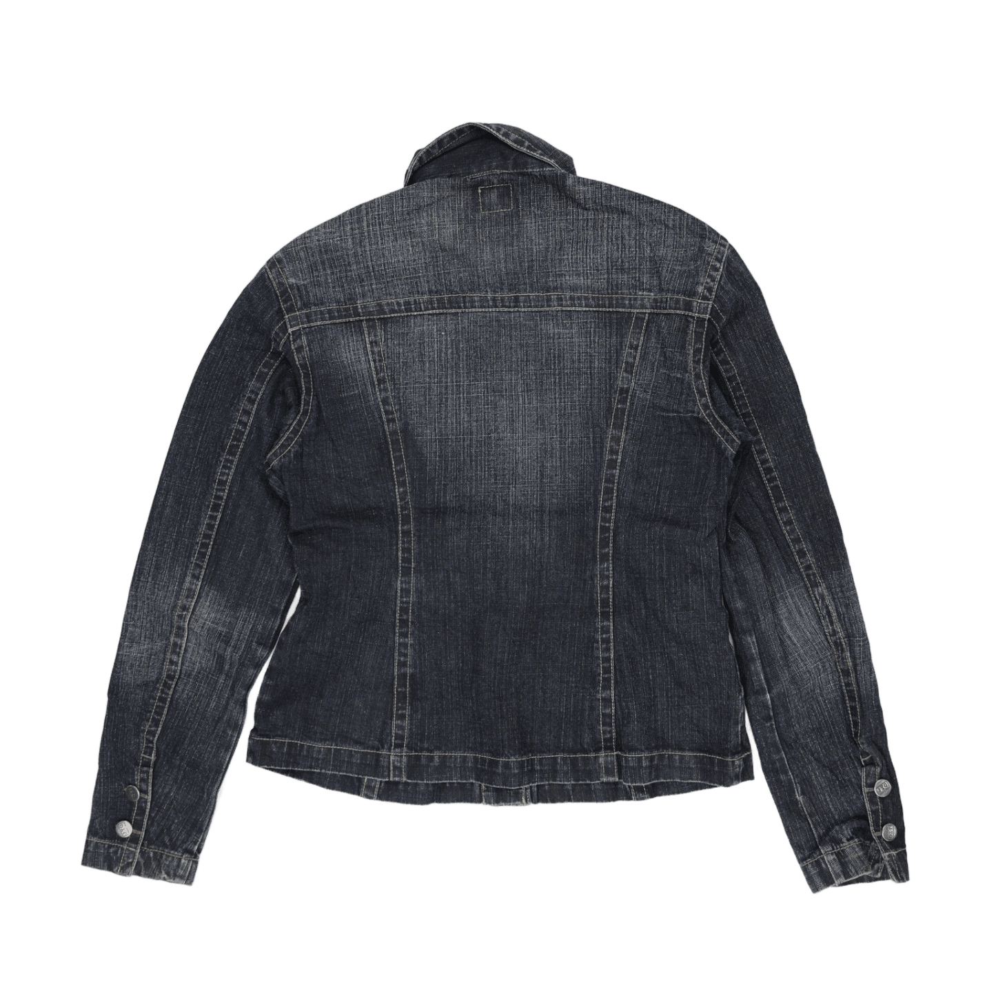 Johnny Q Women's Blue Denim Jacket UK 10 Cotton Denim Collared