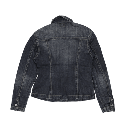 Johnny Q Women's Blue Denim Jacket UK 10 Cotton Denim Collared